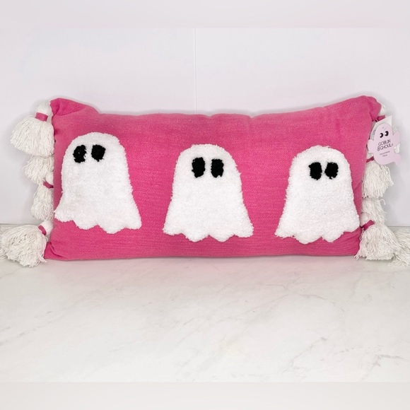 Goblin and Ghoul Hot Pink Ghost
Decorative Halloween Pillow - Picture 1 of 3
